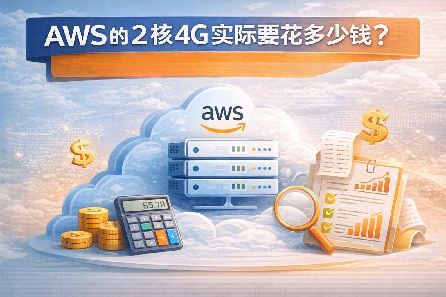 亚马逊云AWS 2核 4G 成本